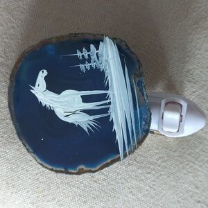 🆕 Horse Night Light with Blue Agate
